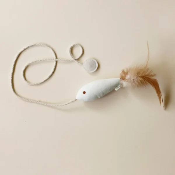 Juguete para Gatos | Pez Dorado con Catnip y Plumas